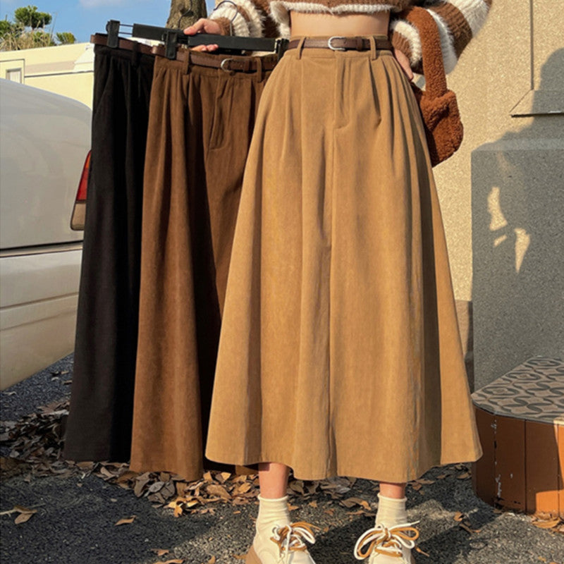 ESTELLE™ – Corduroy Midi Skirt