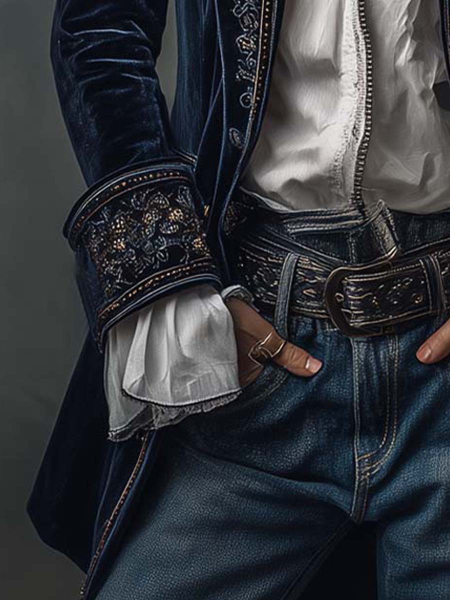 Colette | Long Embroidered Jacket