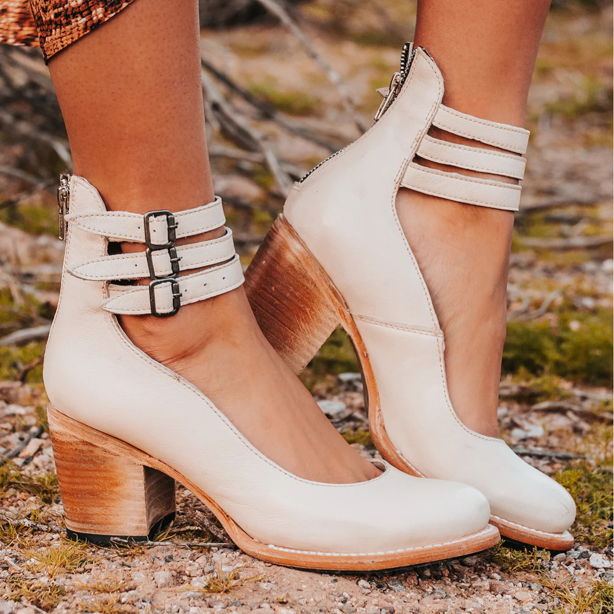 Megan – Leather Comfort Heels