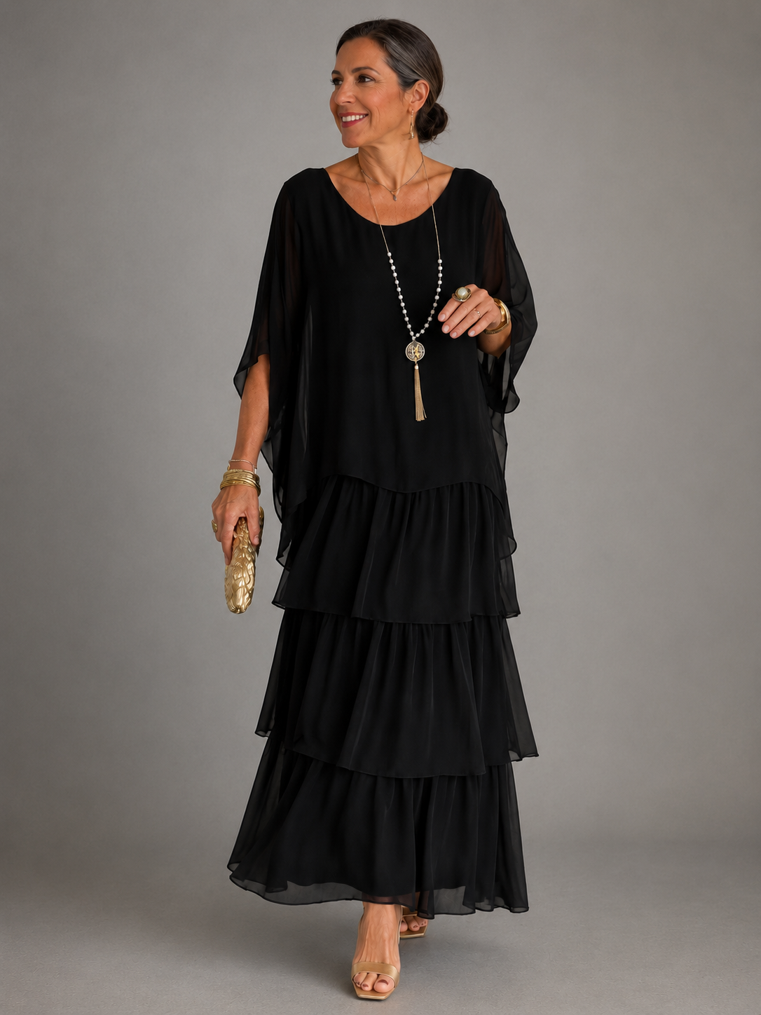 Olivia - Elegant Flowing Maxi Dress