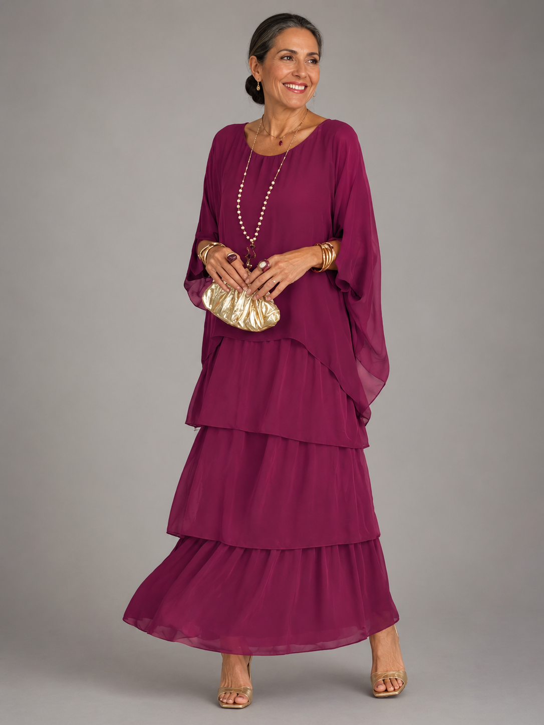Olivia - Elegant Flowing Maxi Dress
