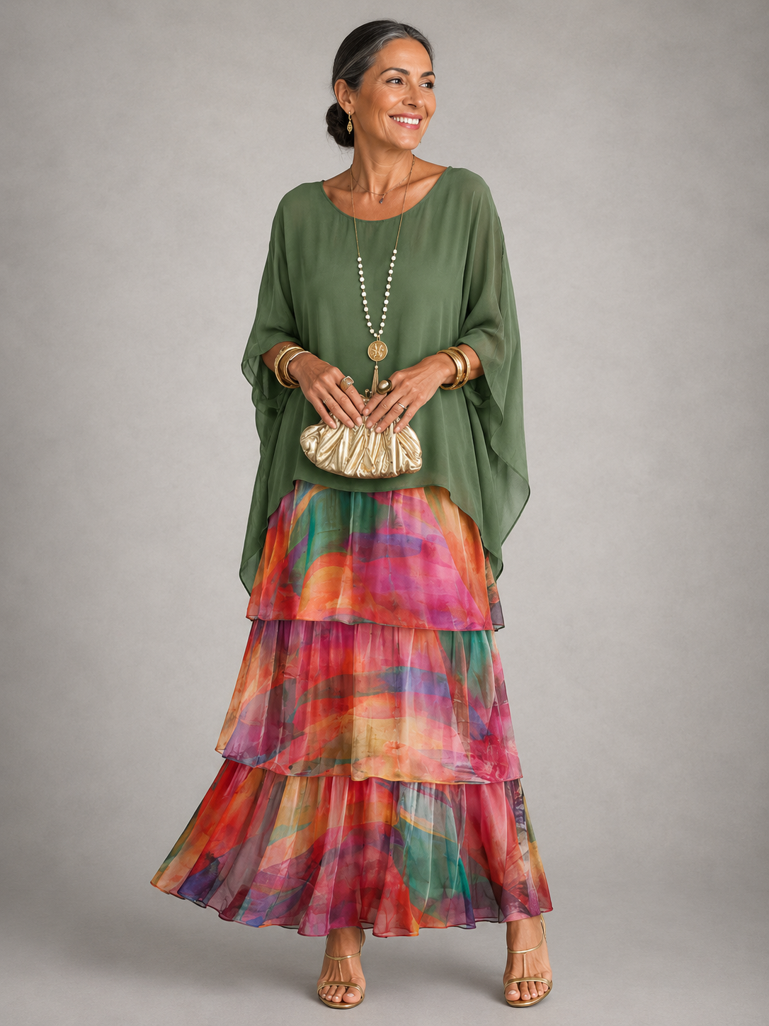 Olivia - Elegant Flowing Maxi Dress