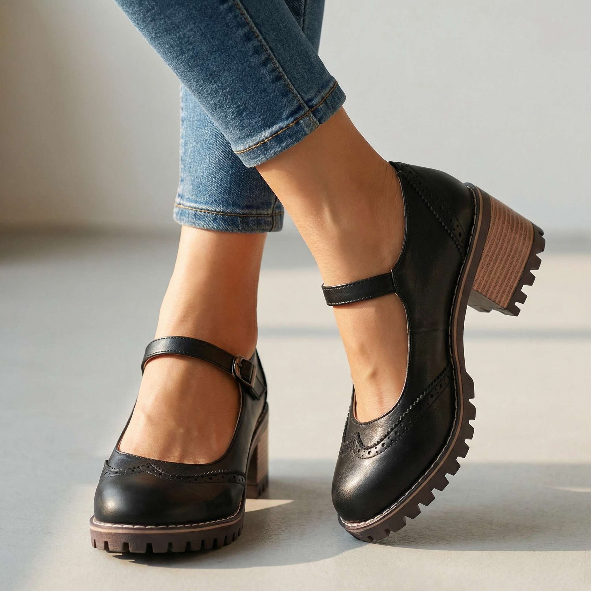 Marie – T-Strap Mary Jane Heels