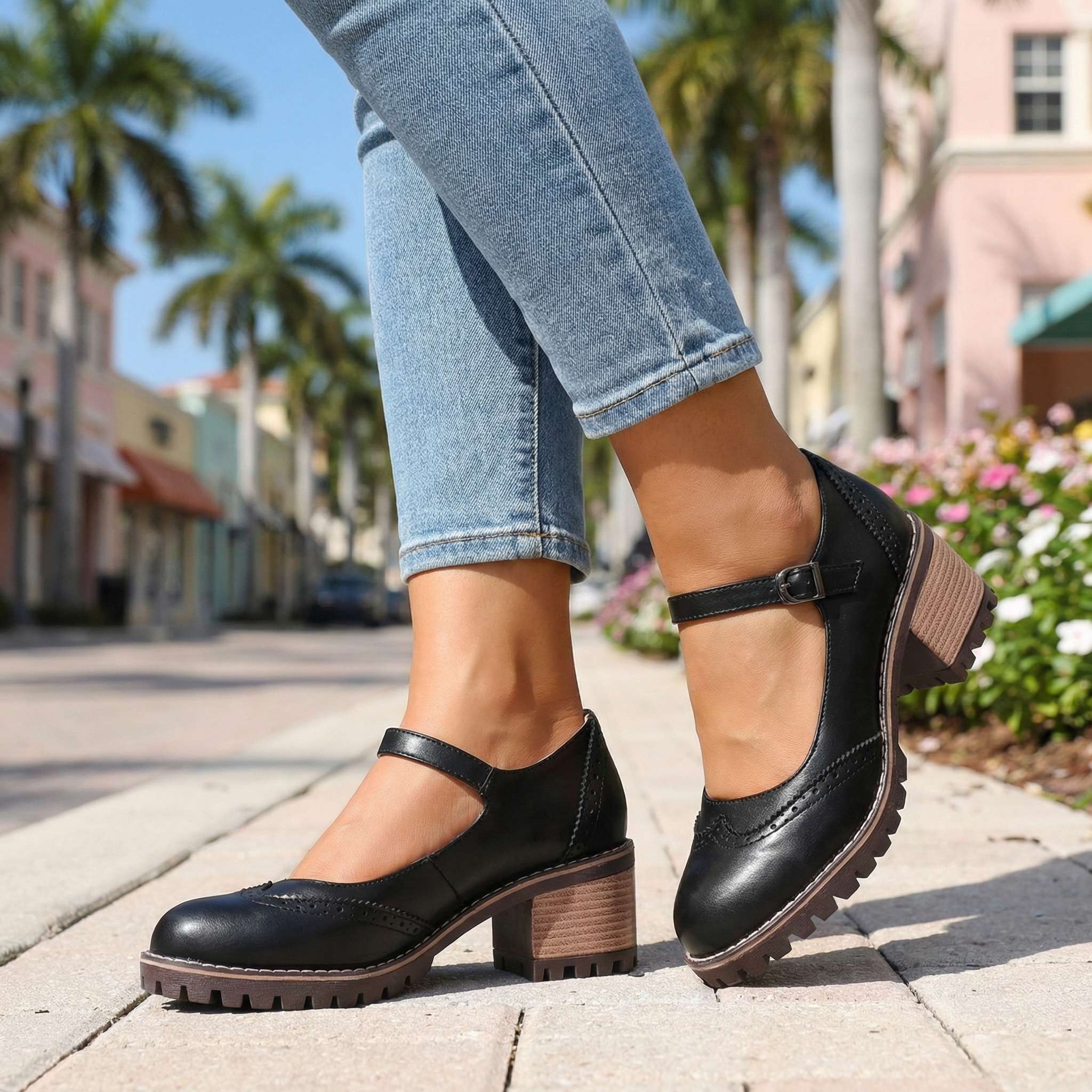 Marie – T-Strap Mary Jane Heels