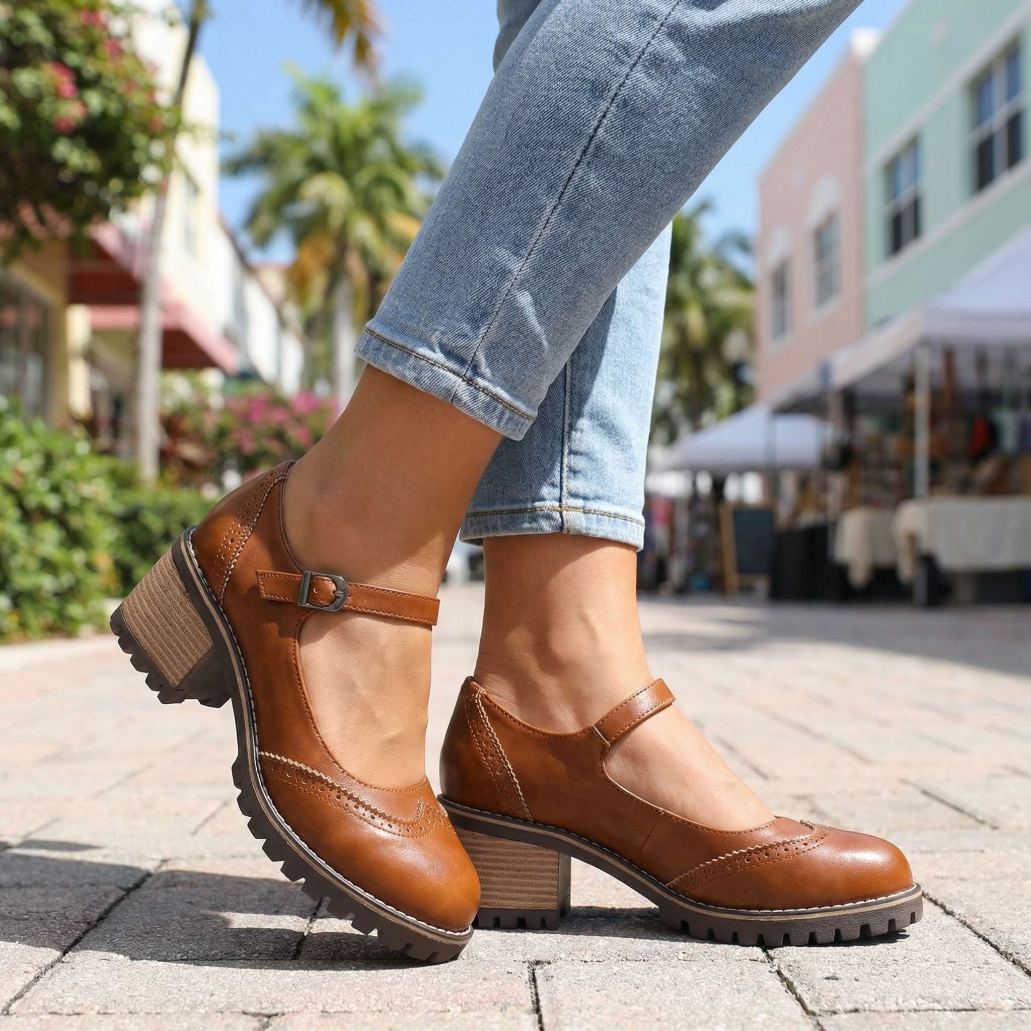 Marie – T-Strap Mary Jane Heels