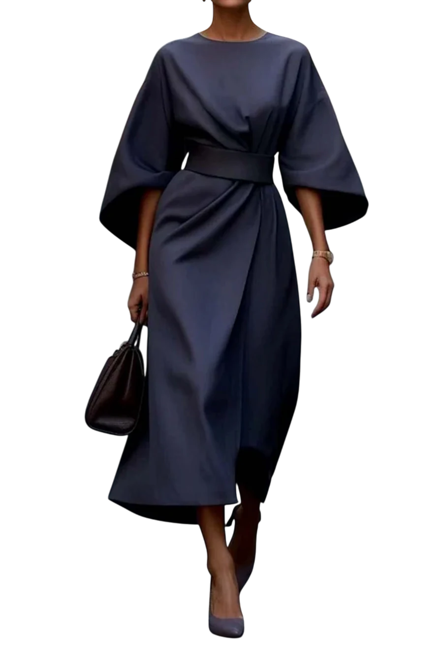 Maya™ | Elegant Lantern Sleeve Dress