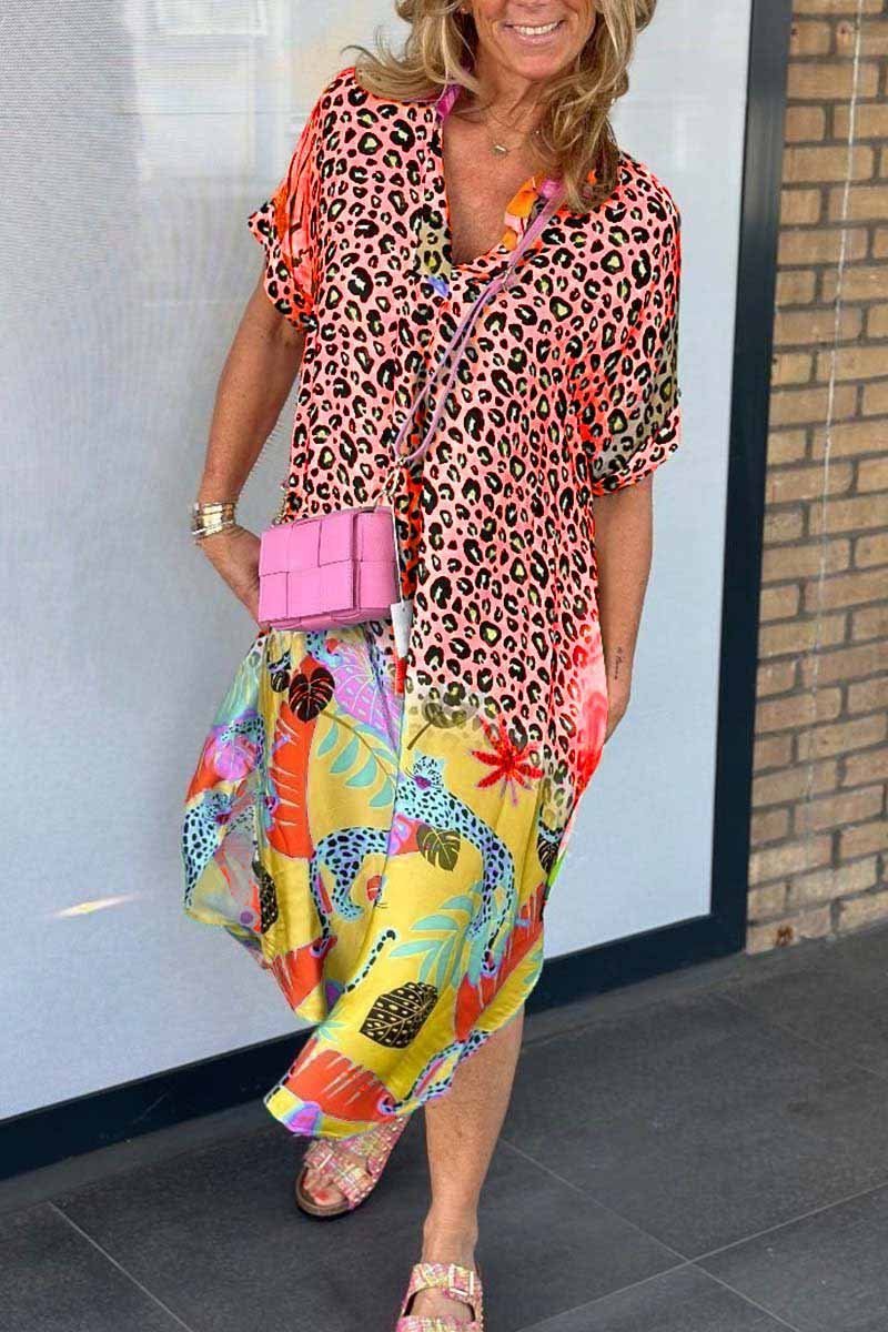 Eri™ | Relaxed Leopard Print Dress
